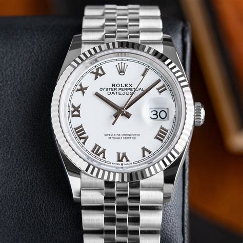 rolex datejust white gold 36mm|rolex datejust 36mm for sale.